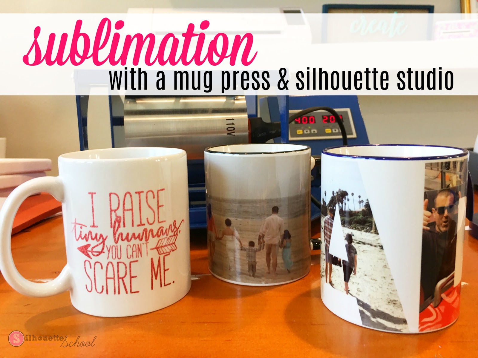 How to Sublimate onto Ceramic Mugs Using Silhouette Studio (Free